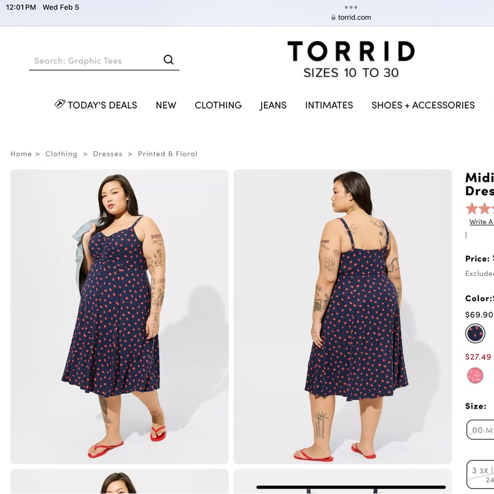 TORRID MIDI super soft button-front dress
Color GREY
Size 1X - Picture 2 of 5
